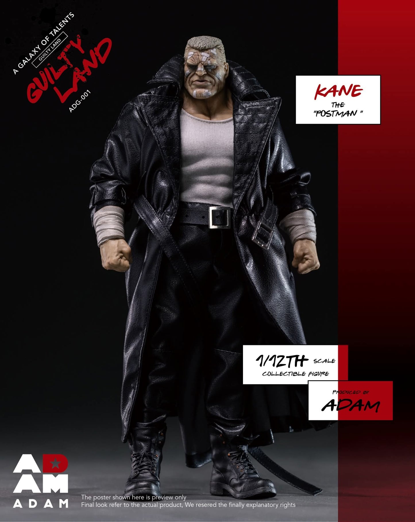 KANE THE POSTMAN (MARV) ADAM TOYS 1/12 GUILTY LAND A GALAXY OF TALENTS