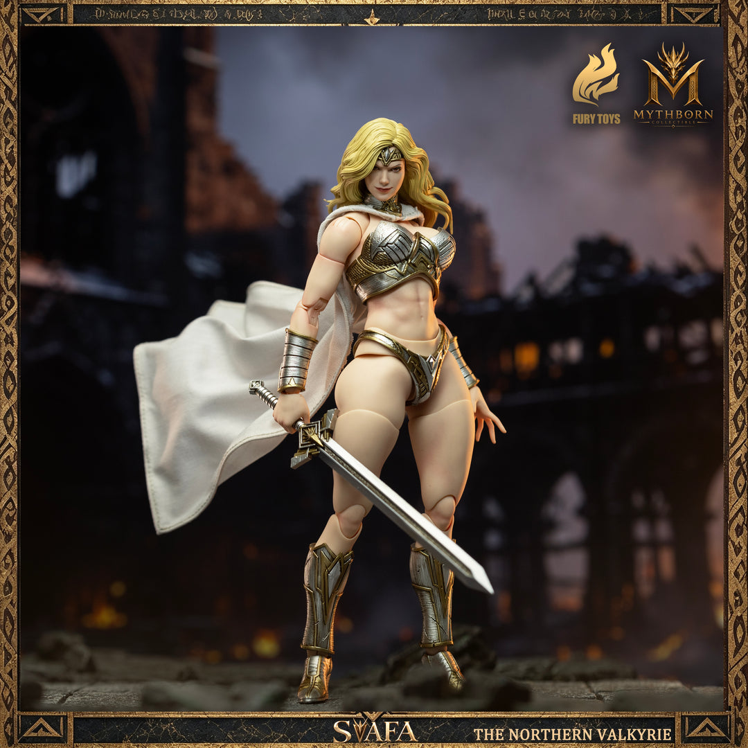 NORTHERN VALKYRIE SVAFA MYTHOBORN X YELLOW HAIR FURY TOYS CON BONUS