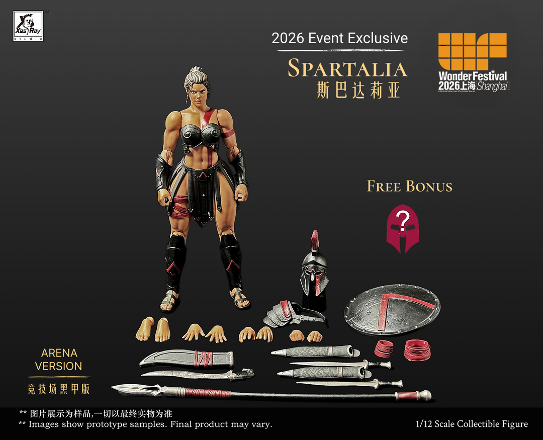 SPARTALIA BLACK ARENA VERSION COMBATANTS XESRAY STUDIO EVENT EXCLUSIVE CON BONUS