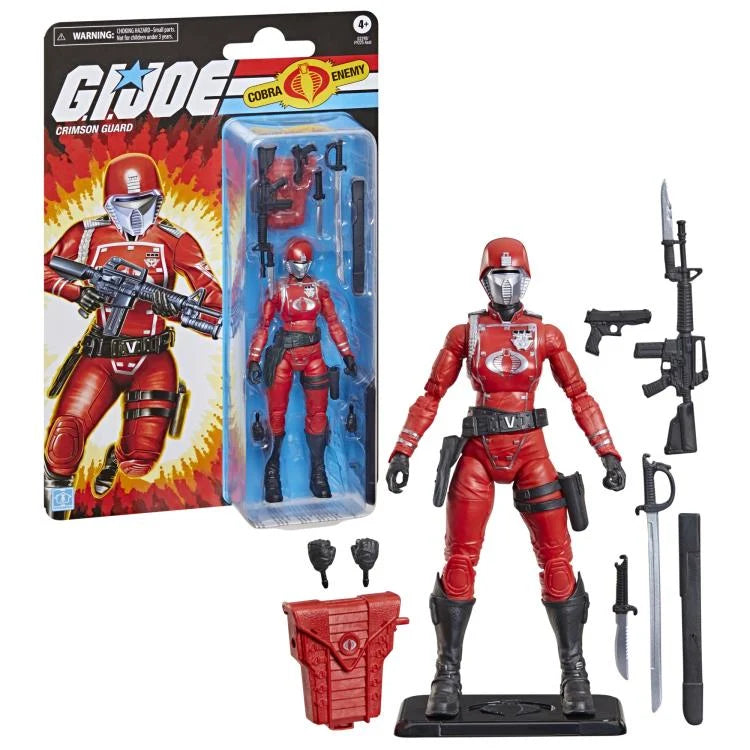 CRIMSON GUARD FEMALE G.I.JOE CLASSIFIED RETRO CARD HASBRO