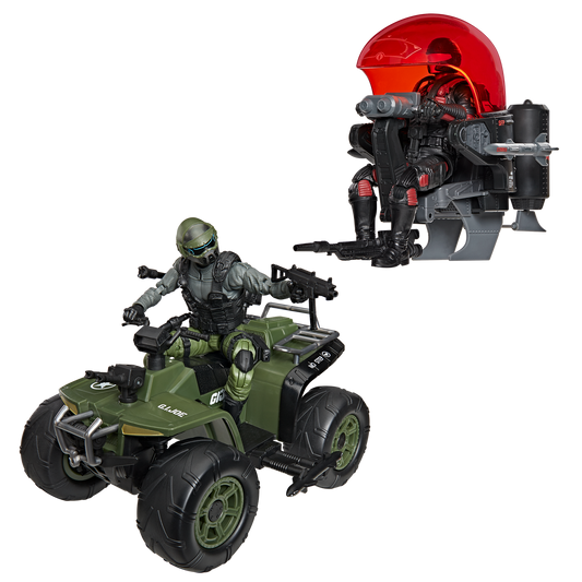 SNAKE EYES Y VARMINT ATV VS STEALTH VIPER Y COBRA STEALTH FLIGHT POD 2PACK G.I.JOE CLASSIFIED HASBRO