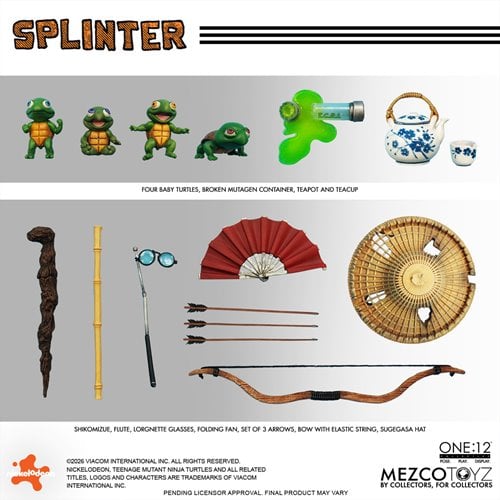 SPLINTER TMNT MEZCO ONE:12