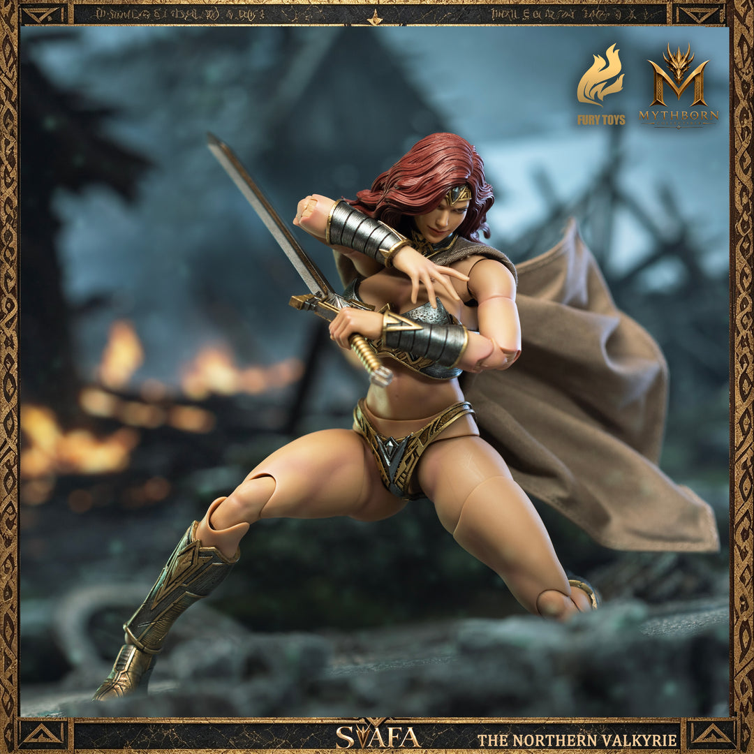 NORTHERN VALKYRIE SVAFA MYTHOBORN X RED HAIR FURY TOYS CON BONUS