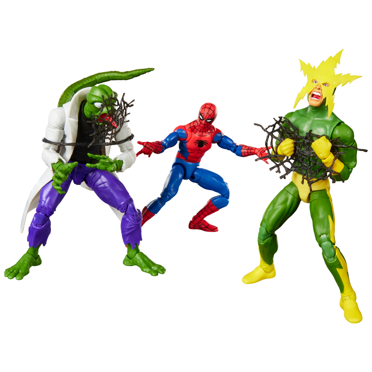 SPIDERMAN LIZARD Y ELECTRO 3PACK MARVEL LEGENDS HASBRO