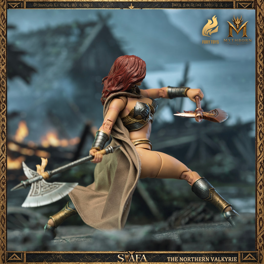 NORTHERN VALKYRIE SVAFA MYTHOBORN X RED HAIR FURY TOYS CON BONUS
