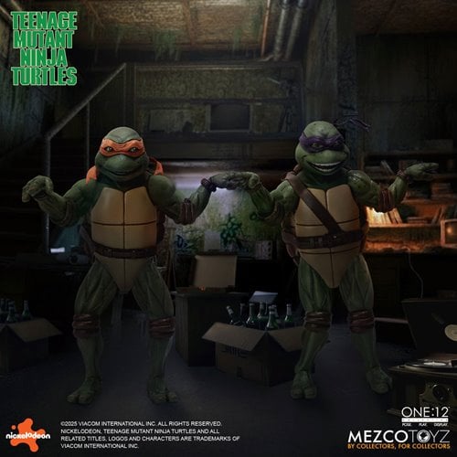 TMNT (1990 MOVIE) DELUXE SET ONE:12 MEZCO
