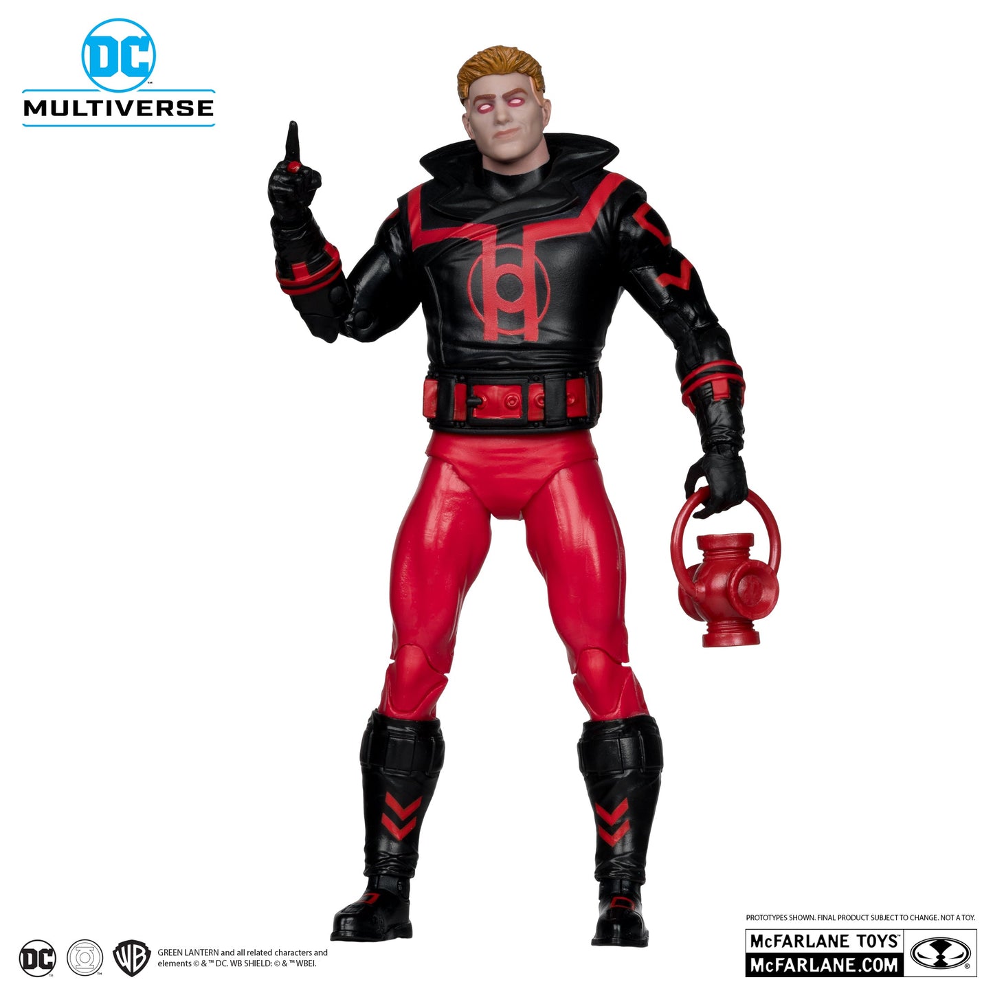 GUY GARDNER RED LANTERN DC MULTIVERSE COLLECTOR EDITION MCFARLANE RED PLATINUM