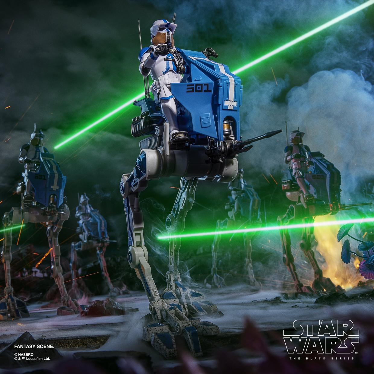 ARF TROOPER 501ST Y AT-RT STAR WARS BLACK SERIES HASBRO