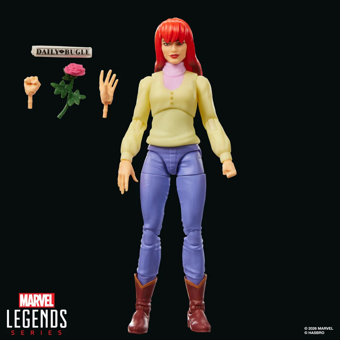 MARY JEAN WATSON SPIDERMAN THE ANIMATED SERIES RETROCARD MARVEL LEGENDS HASBRO