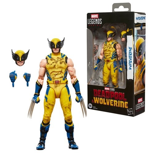 WOLVERINE YELLOW SUIT DAMAGE (DEADPOOL Y WOLVERINE) MARVEL LEGENDS MCU HASBRO