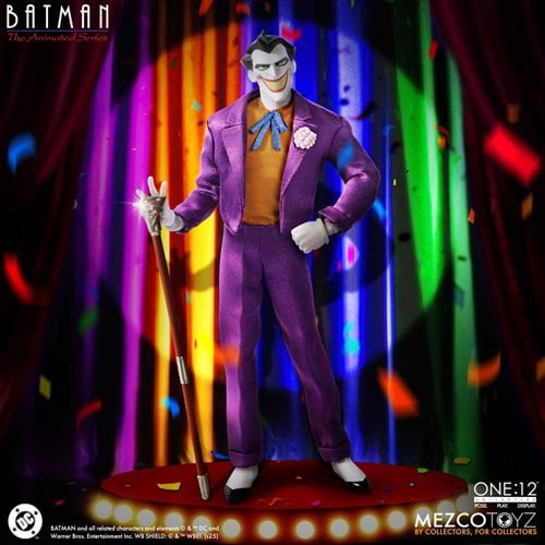 THE JOKER BATMAN THE ANIMATED SERIES MEZCO ONE:12
