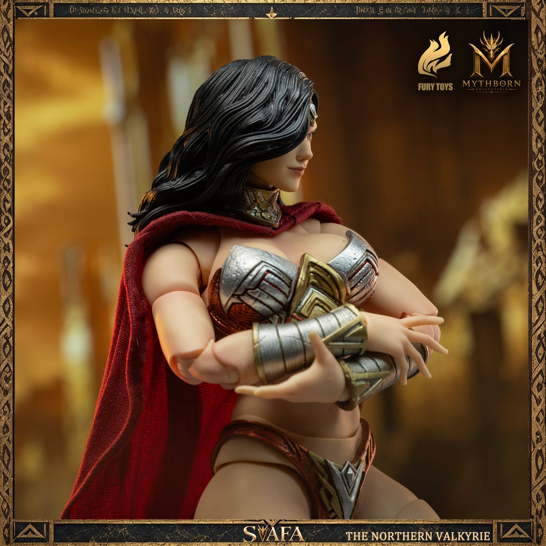 NORTHERN VALKYRIE SVAFA MYTHOBORN X BLACK HAIR FURY TOYS CON BONUS