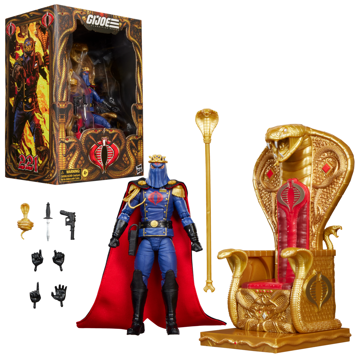 COMANDANTE COBRA CON TRONO G.I.JOE CLASSIFIED HASBRO