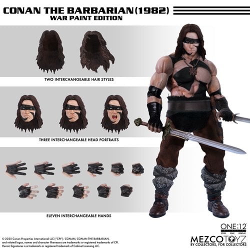 CONAN THE BARBARIAN (1982) WAR PAINT MEZCO ONE:12