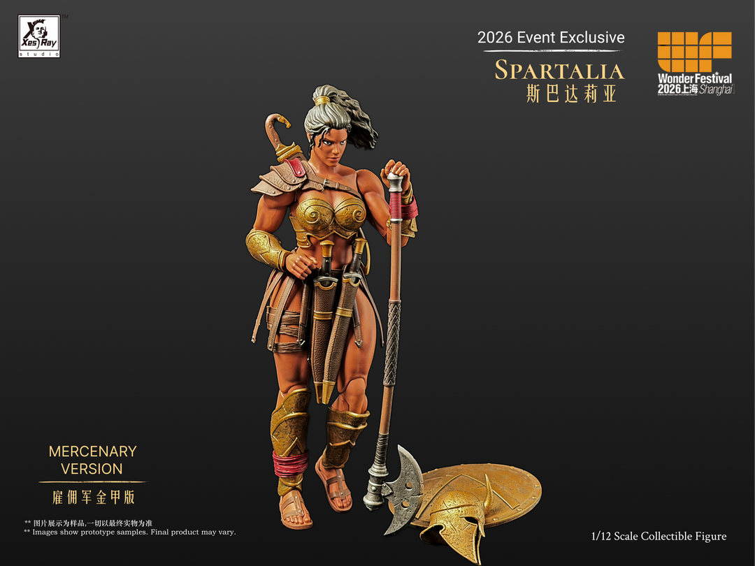 SPARTALIA GOLD MERCENARY VERSION COMBATANTS XESRAY STUDIO EVENT EXCLUSIVE