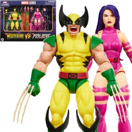 WOLVERINE VS PSYLOCKE MARVEL LEGENDS GAMERVERSE HASBRO