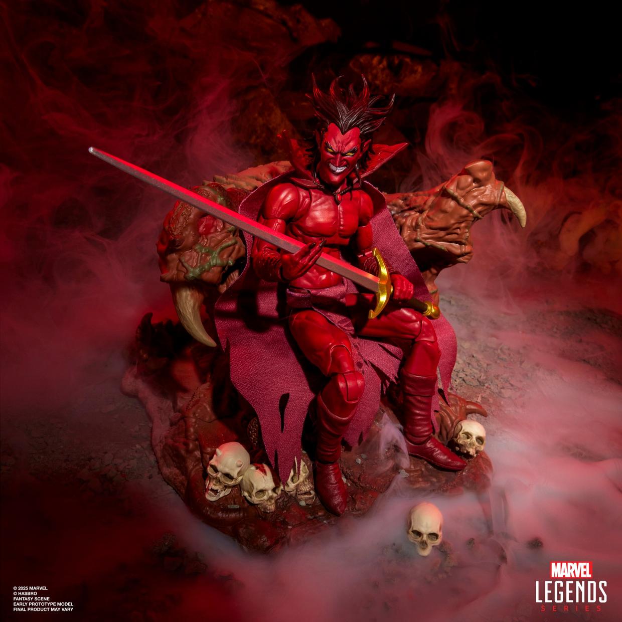 MEPHISTO CON TRONO INFERNAL MARVEL LEGENDS EXCLUSIVO HASLAB HASBRO