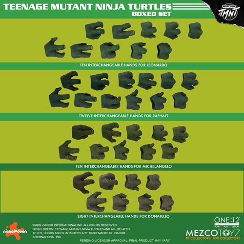 TEENAGE MUTANT NINJA TURTLES DELUXE ONE:12 MEZCO