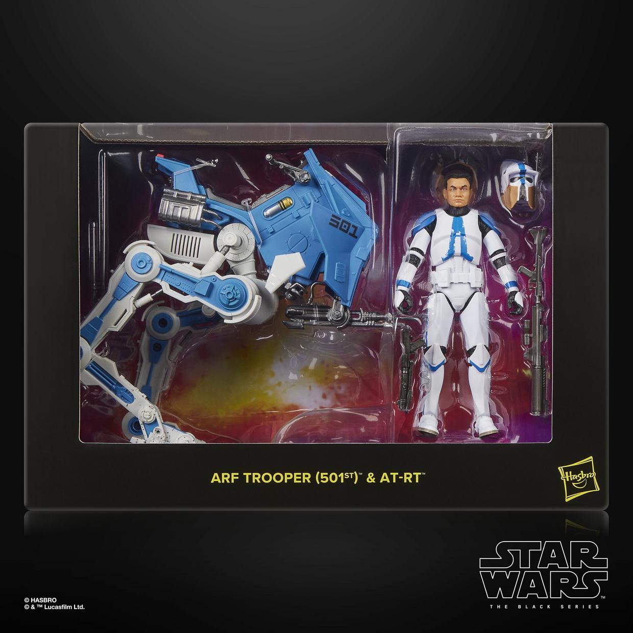 ARF TROOPER 501ST Y AT-RT STAR WARS BLACK SERIES HASBRO