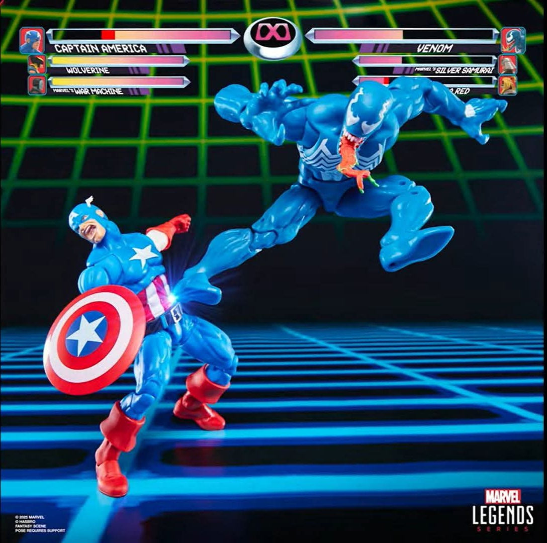 CAPITAN AMERICA VS VENOM GAMERVERSE MARVEL LEGENDS HASBRO