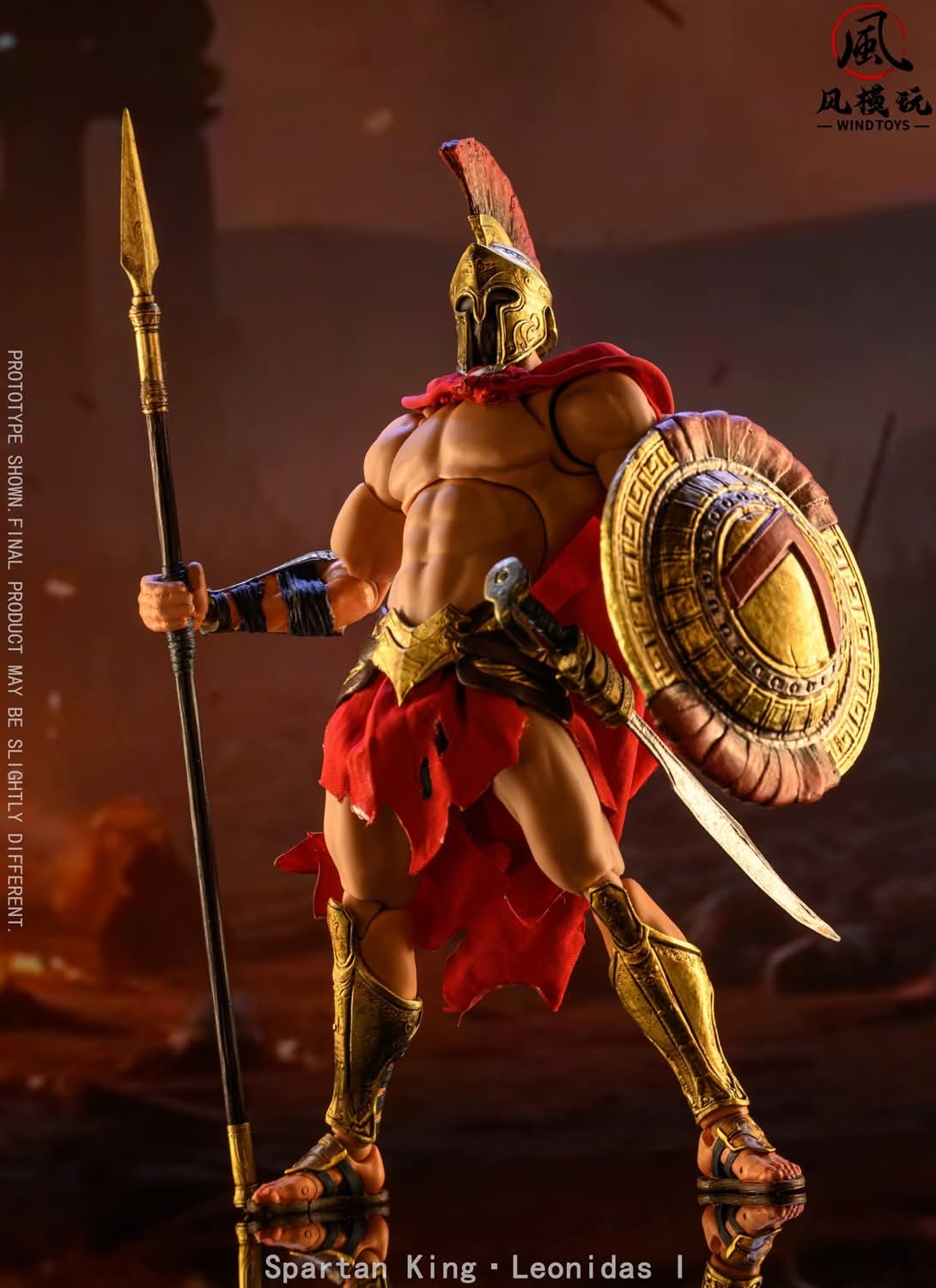 SPARTAN KING (LEONIDAS) NORMAL VERSION WINDTOYS ESCALA 1/12