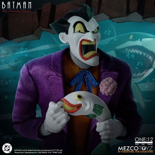 THE JOKER BATMAN THE ANIMATED SERIES MEZCO ONE:12