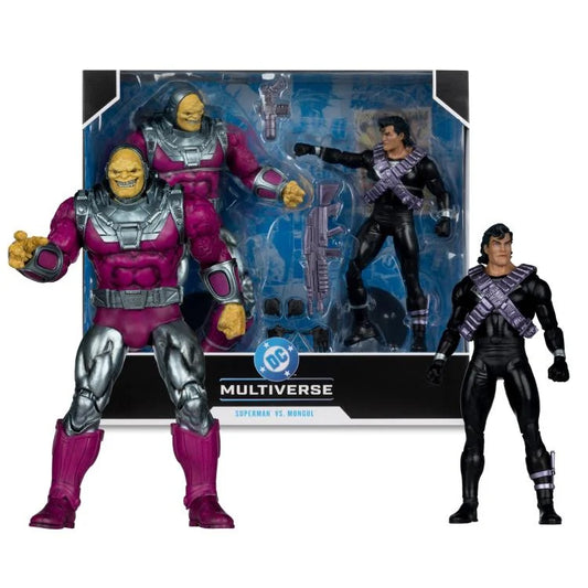 SUPERMAN KRYPTONIAN SUIT VS MONGUL MEGAFIGURE 2PK DC MULTIVERSE MCFARLANE