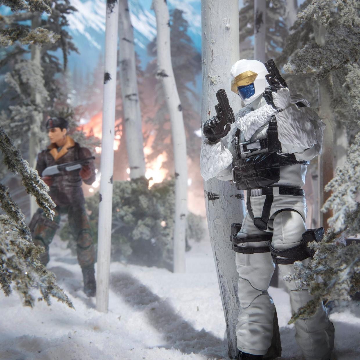 ARCTIC ASSAULT H.I.S.S. (HIGH SPEED SENTRY) AND DRIVER G.I.JOE CLASSIFIED HASBRO PULSE