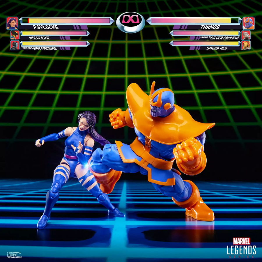 PSYLOCKE VS THANOS GAMERVERSE MARVEL LEGENDS HASBRO EXCLUSIVO TARGET