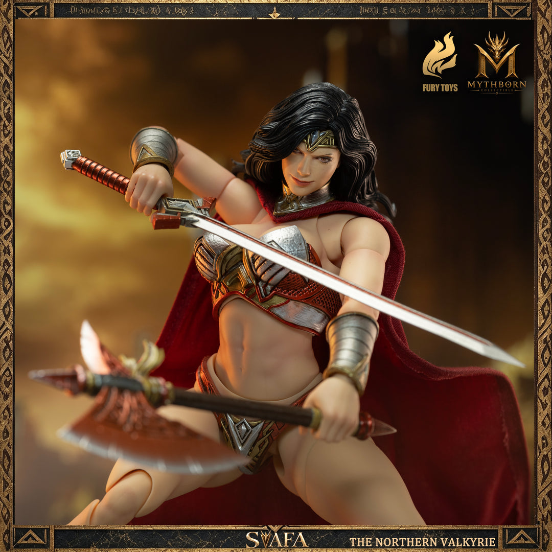 NORTHERN VALKYRIE SVAFA MYTHOBORN X BLACK HAIR FURY TOYS CON BONUS