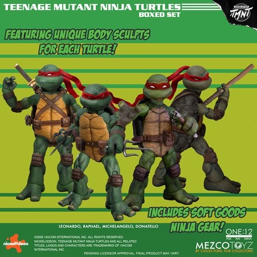 TEENAGE MUTANT NINJA TURTLES DELUXE ONE:12 MEZCO