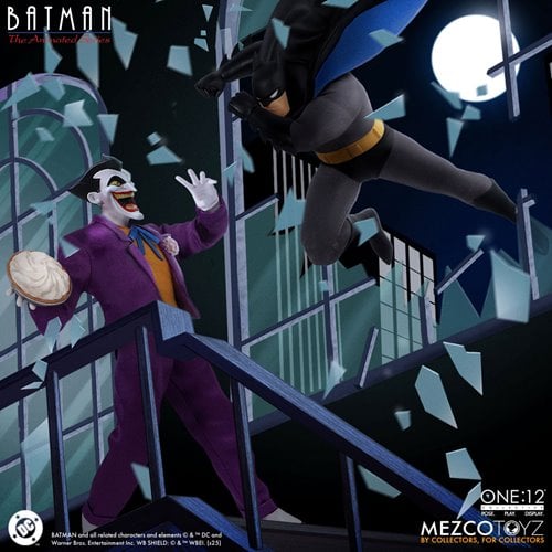 THE JOKER BATMAN THE ANIMATED SERIES MEZCO ONE:12