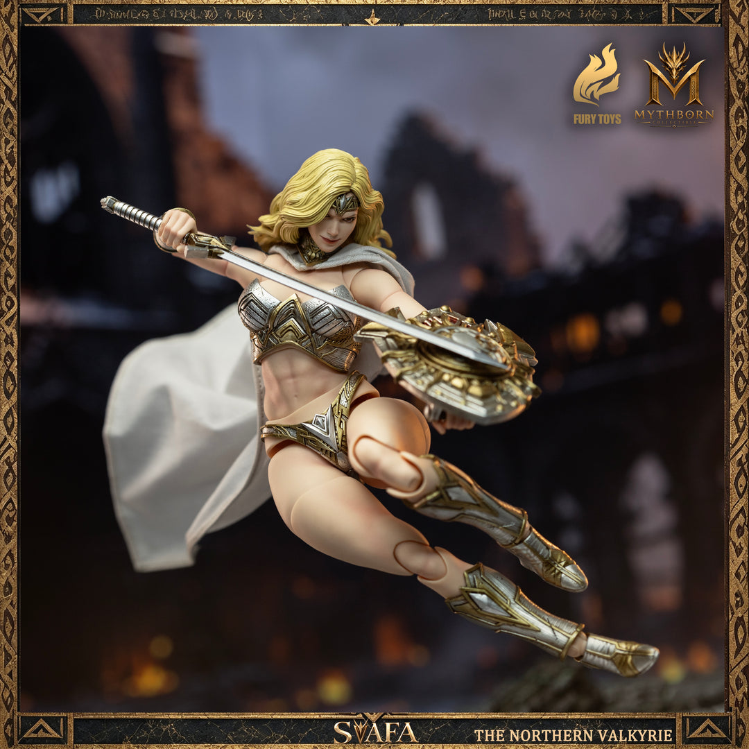 NORTHERN VALKYRIE SVAFA MYTHOBORN X YELLOW HAIR FURY TOYS CON BONUS