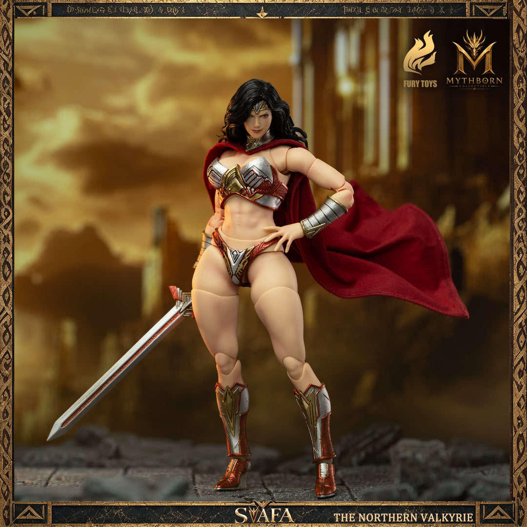 NORTHERN VALKYRIE SVAFA MYTHOBORN X BLACK HAIR FURY TOYS CON BONUS