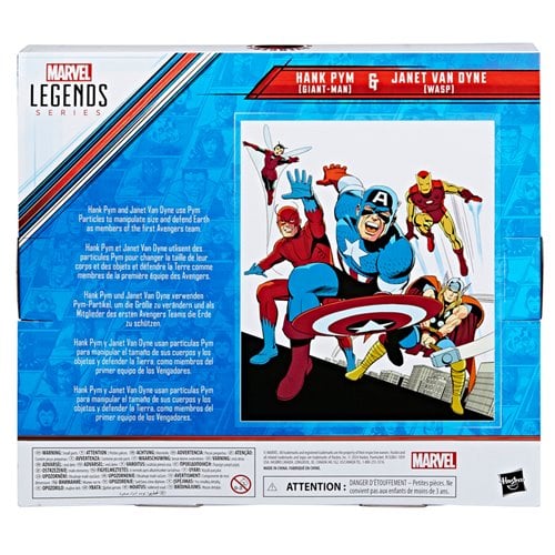 HANK PYM (GIANTMAN) Y JANET VAN DYNE (WASP) 2PACK MARVEL LEGENDS HASBRO RESTOCK