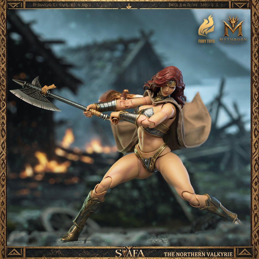 NORTHERN VALKYRIE SVAFA MYTHOBORN X RED HAIR FURY TOYS CON BONUS
