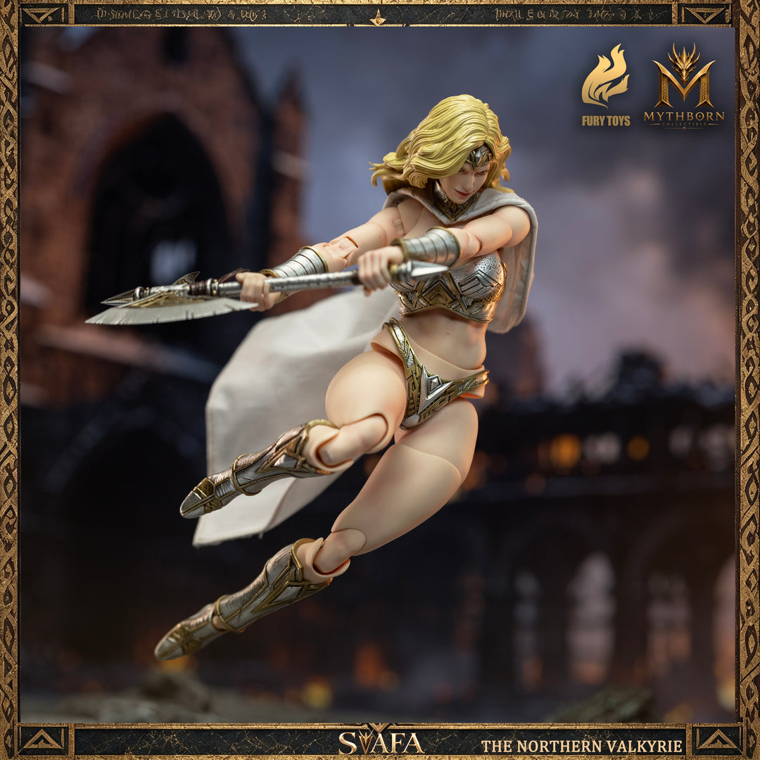 NORTHERN VALKYRIE SVAFA MYTHOBORN X YELLOW HAIR FURY TOYS CON BONUS