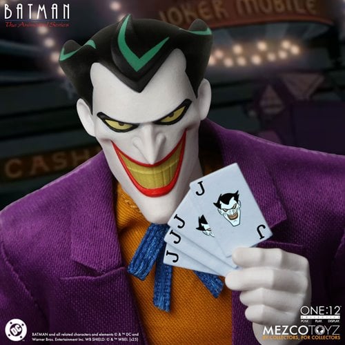 THE JOKER BATMAN THE ANIMATED SERIES MEZCO ONE:12