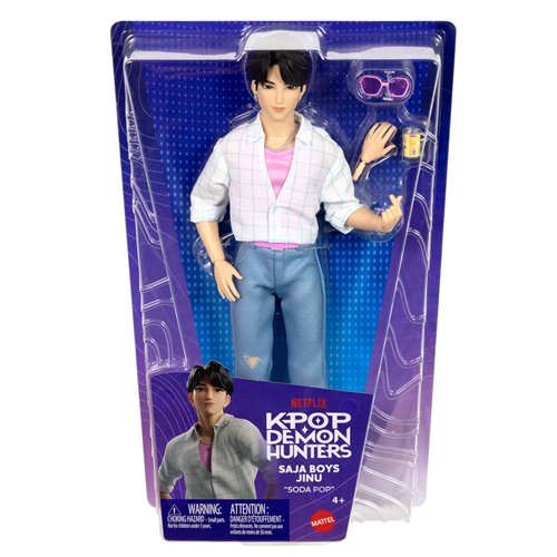 KPOP DEMON HUNTERS SAJA BOYS JINU SODA POP DOLL MATTEL