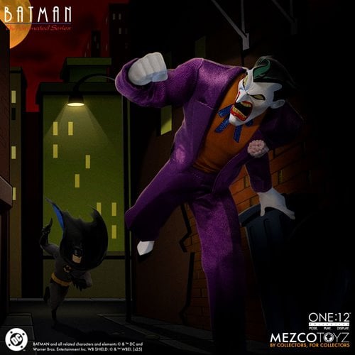 THE JOKER BATMAN THE ANIMATED SERIES MEZCO ONE:12