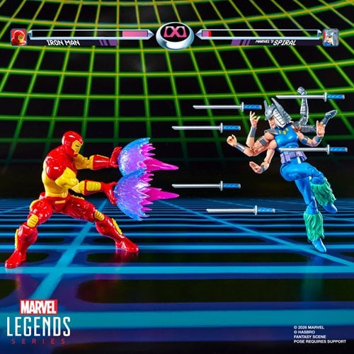 IRON MAN VS SPIRAL MARVEL LEGENDS GAMERVERSE HASBRO