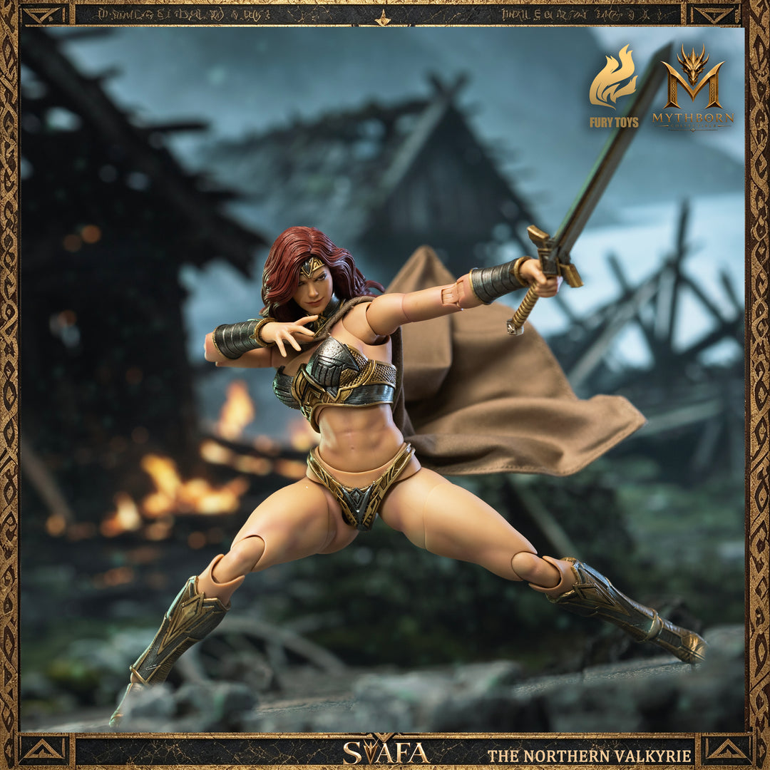 NORTHERN VALKYRIE SVAFA MYTHOBORN X RED HAIR FURY TOYS CON BONUS
