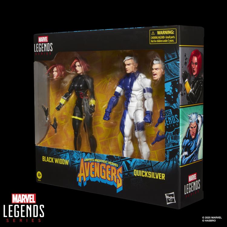 BLACK WIDOW Y QUICKSILVER 2 PACK MARVEL LEGENDS HASBRO