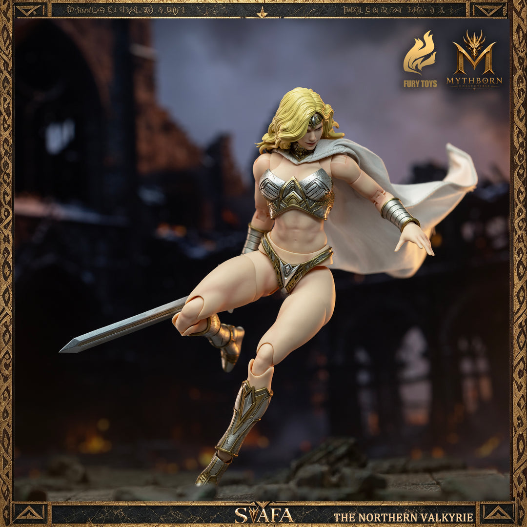 NORTHERN VALKYRIE SVAFA MYTHOBORN X YELLOW HAIR FURY TOYS CON BONUS