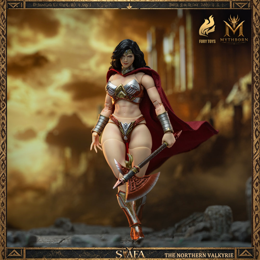 NORTHERN VALKYRIE SVAFA MYTHOBORN X BLACK HAIR FURY TOYS CON BONUS