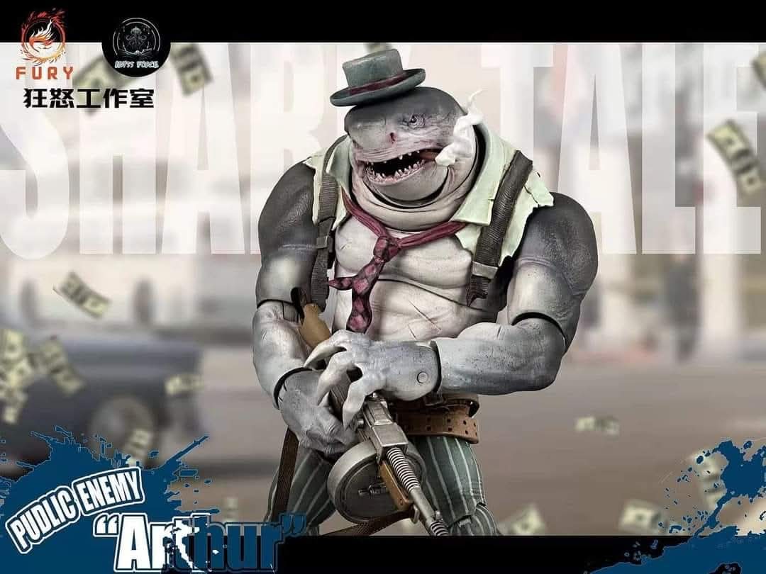 SHARK TALES SET ARTHUR, BILLY Y GYPSY CON BONUS FURY TOYS