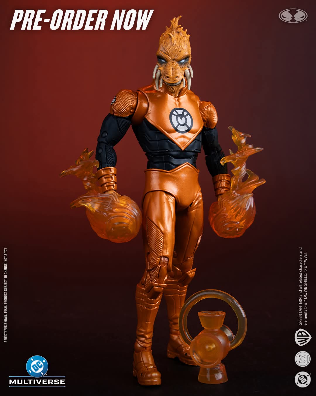 LARFLEEZE ORANGE LANTERN DC MULTIVERSE MCFARLANE