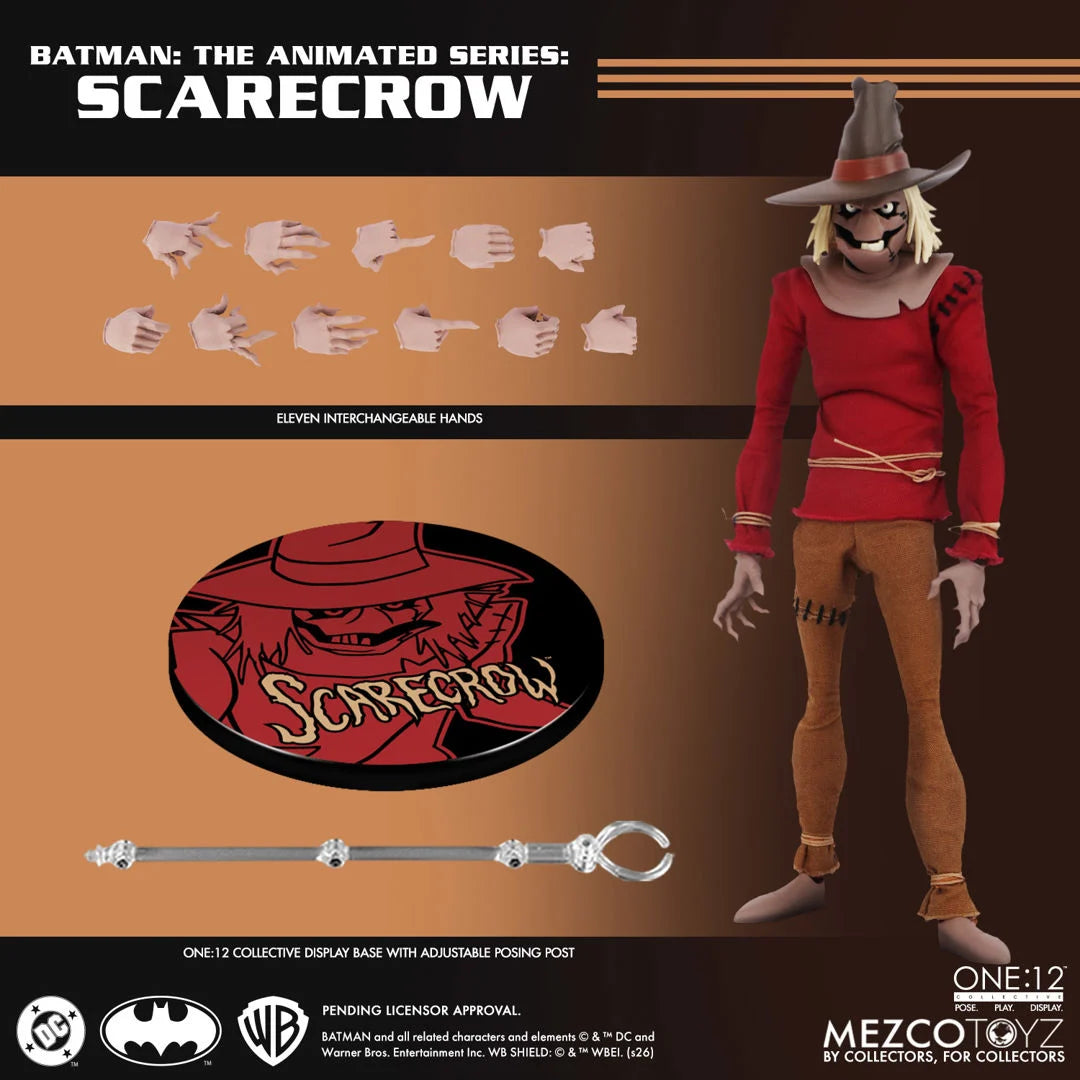 SCARECROW BATMAN THE ANIMATED SERIES MEZCO ONE:12