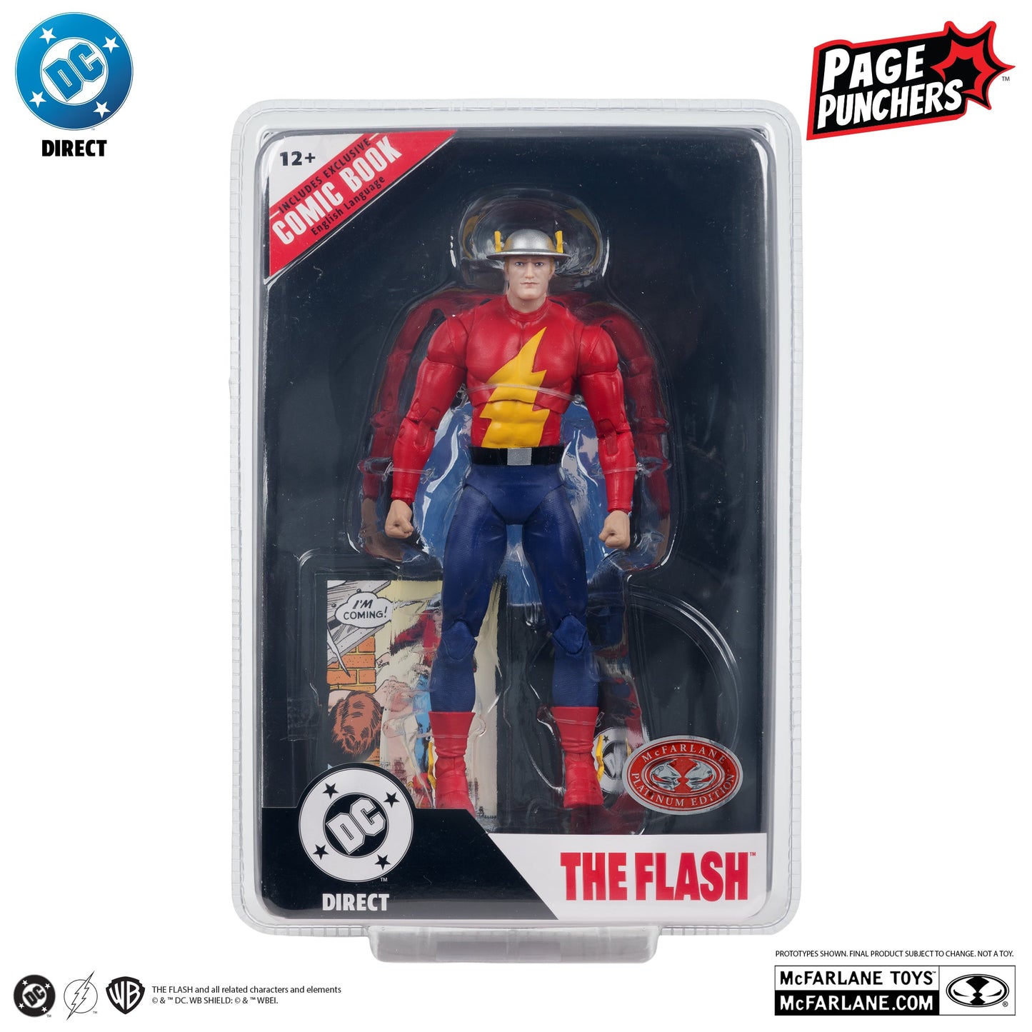 FLASH JAY GARRICK PAGE PUNCHER DC MULTIVERSE MCFARLANE PLATINUM