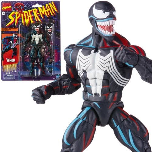 VENOM SPIDERMAN RETRO MARVEL LEGENDS HASBRO
